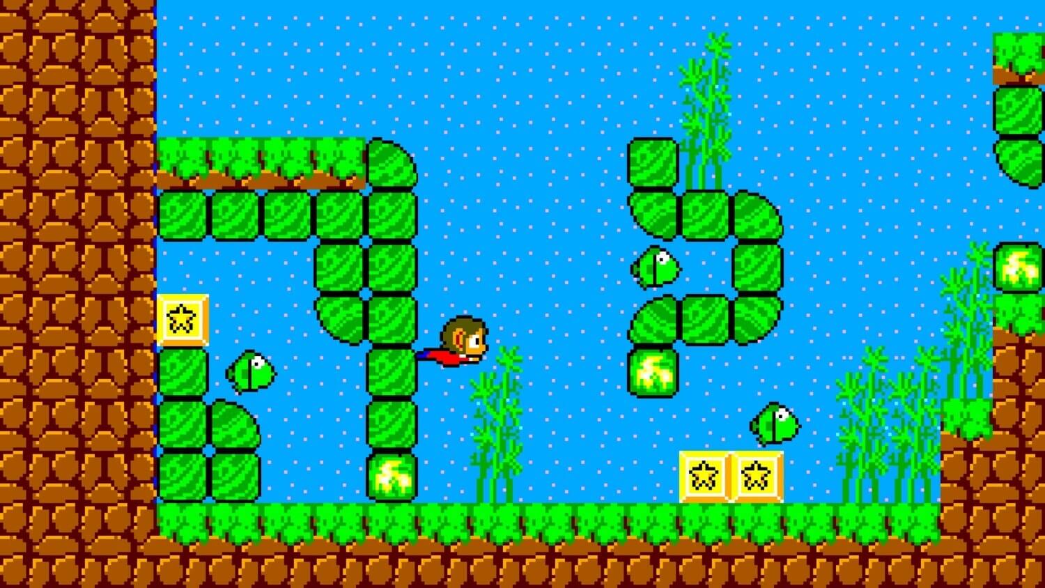 Alex Kidd in Miracle World: Alex Kidd taucht durch ein Unterwasser-Level