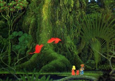 Secret of Mana: Held schaut mit seinen Gefährten auf den Manabaum