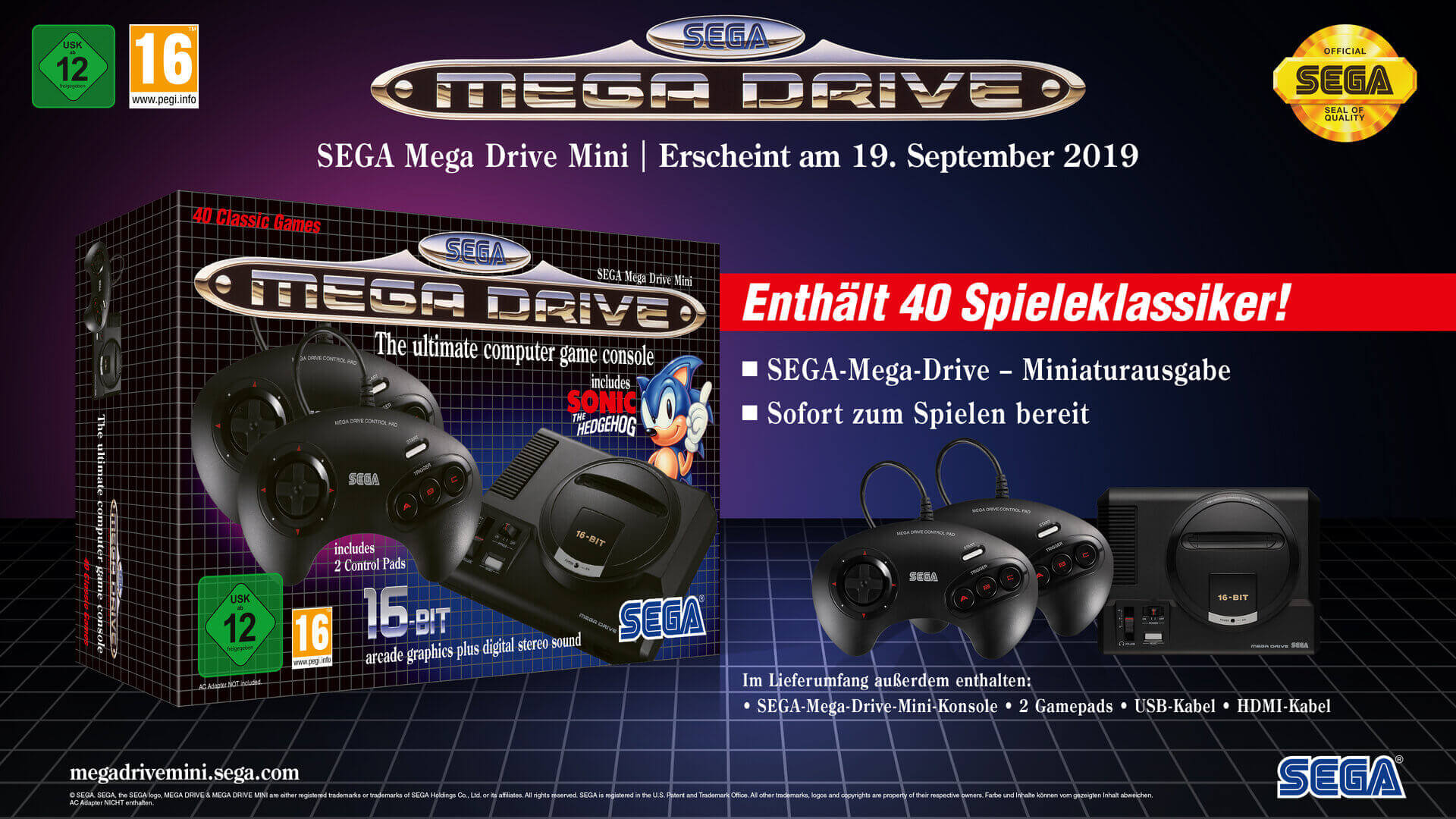 Sega Mega Drive Mini: Werbung