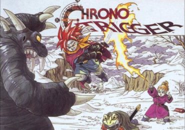 Chrono Trigger: Chrono kämpft gegen ein Monster (Artwork)