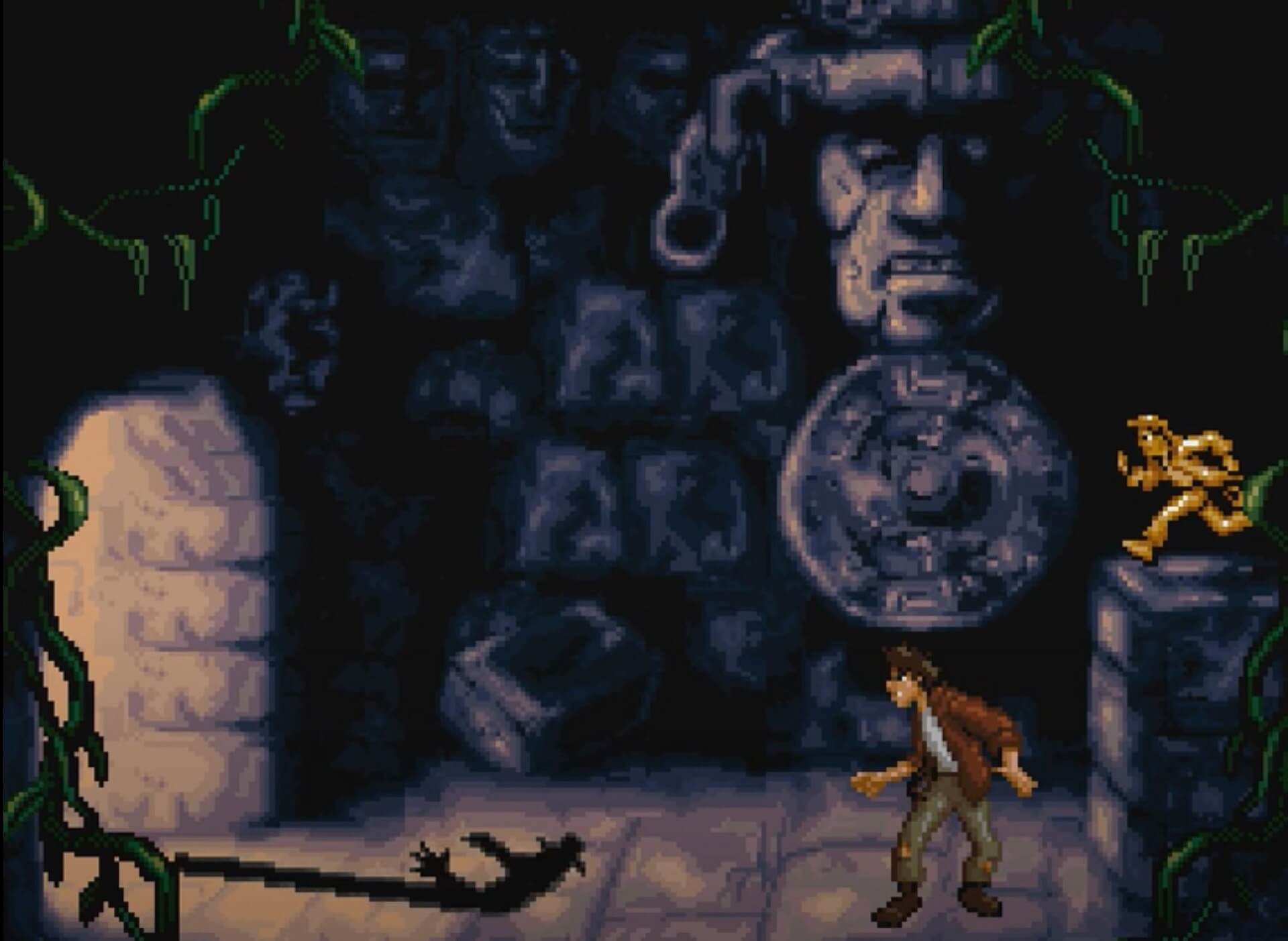 Pitfall The Mayan Adventure (SNES): Pitfall Senior wird von einem rachsüchtigen Maja-Geist entführt