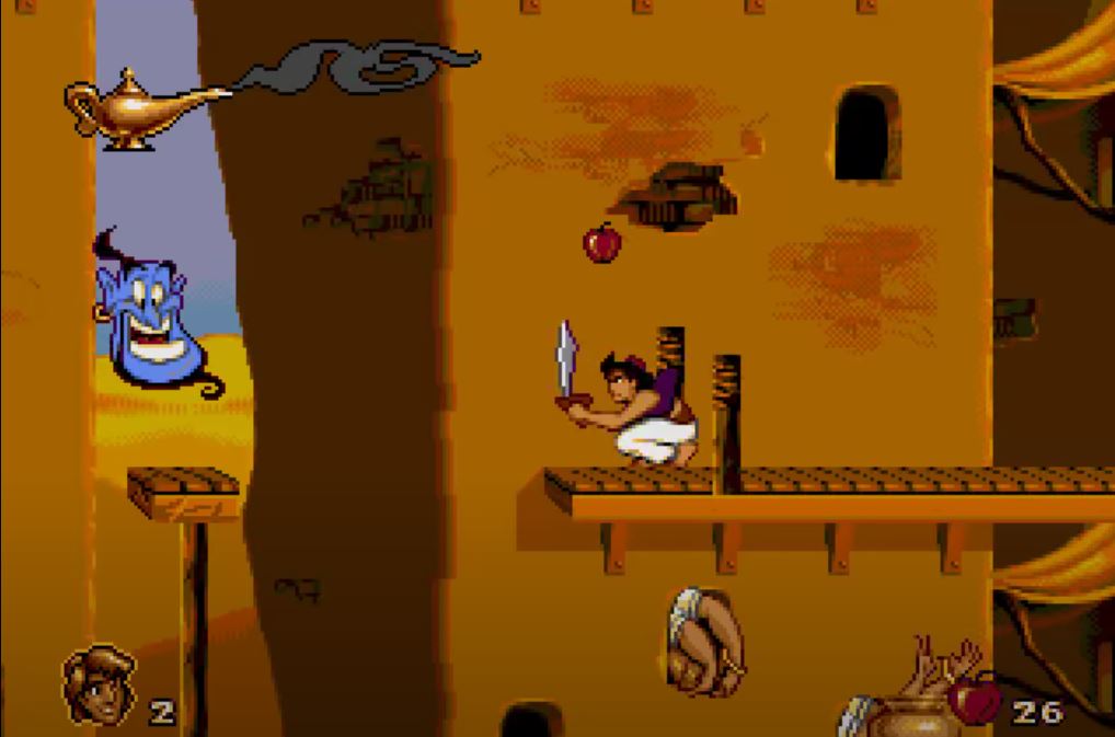 Disneys Aladdin: Aladdin springt über die Dächer von Agrabah