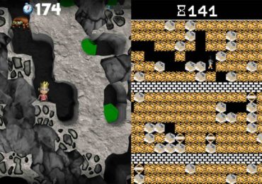 Boulder Dash Deluxe: Gegenüberstellungen des neuen Spiels mit der originalen Version von 1984