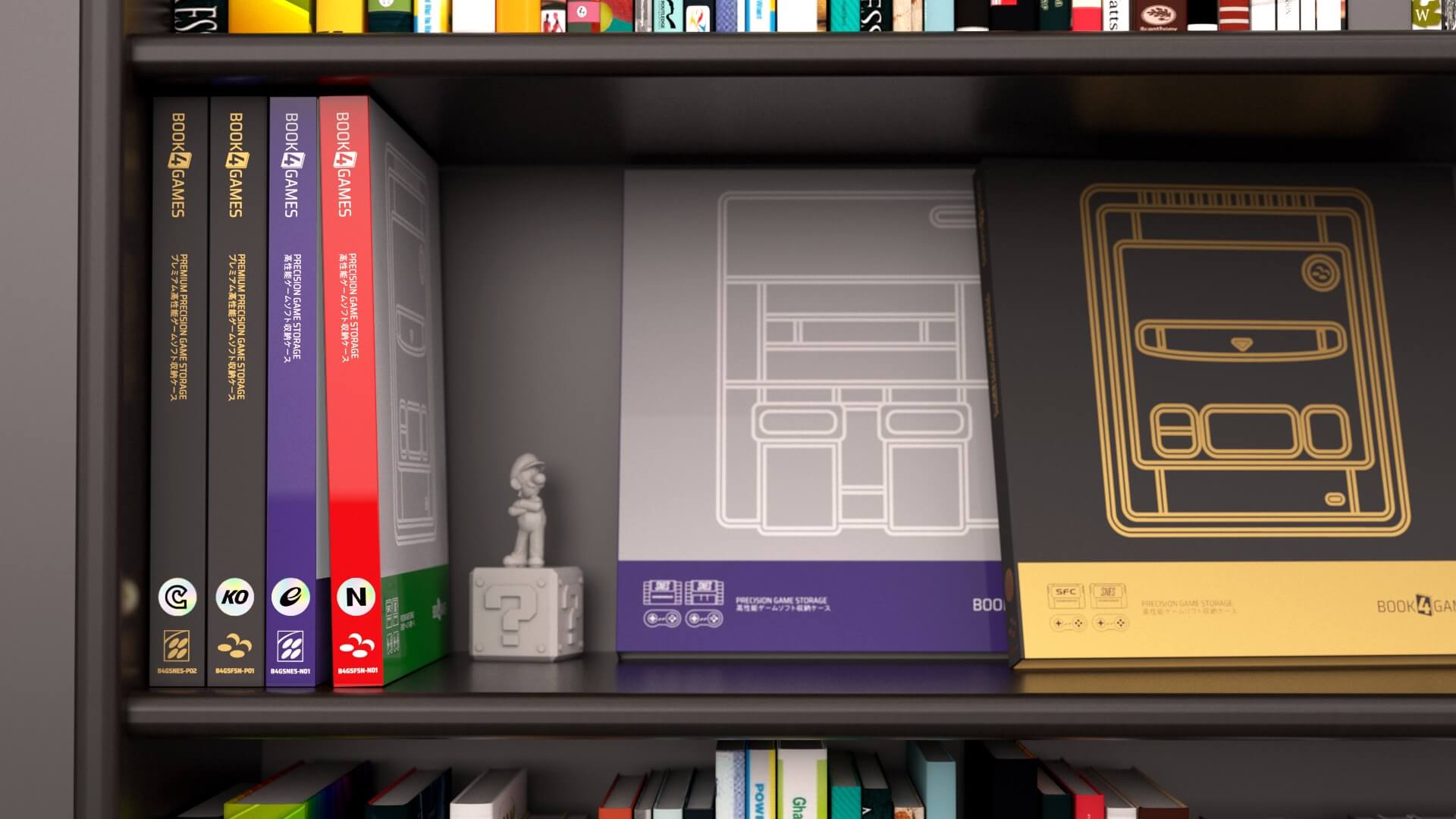 „Precision Game Storage“ von Book4Games — Aufbewahrungsmöglichkeit für eure SNES-Cartridges