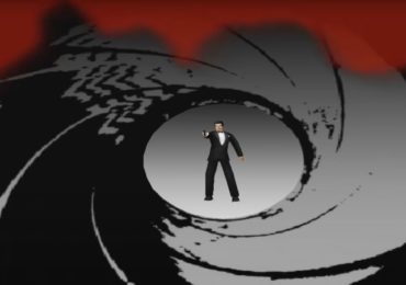 Golden Eye 007 Bond im Pistolenlauf