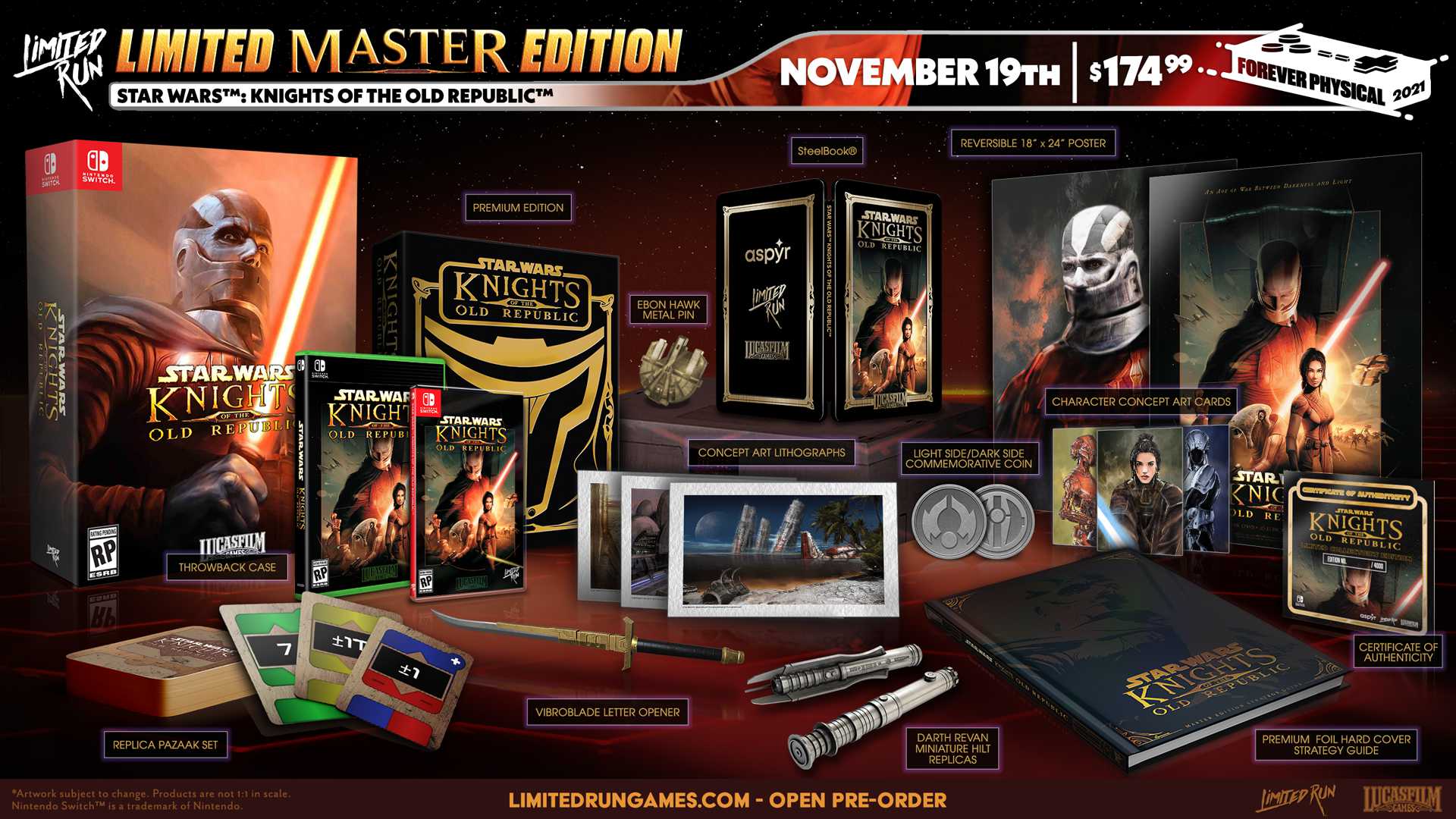 Star Wars Knights of the Old Repuplic Sammleredition: Inhalte der Master Edition