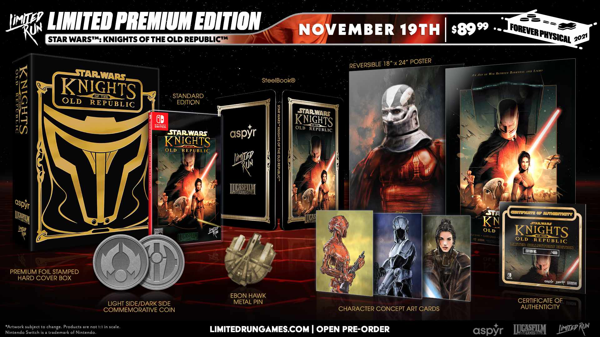 Star Wars Knights of the Old Repuplic Sammleredition: Inhalte der Premium Edition