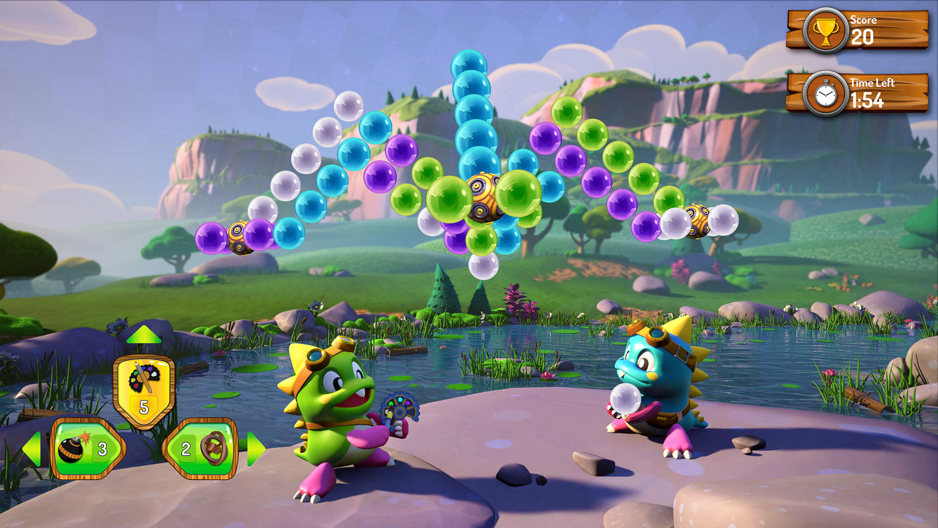 Puzzle Bobble 3D: Vacation Odyssey – Bub und Bob testen ihre Shooting-Skills in 3D