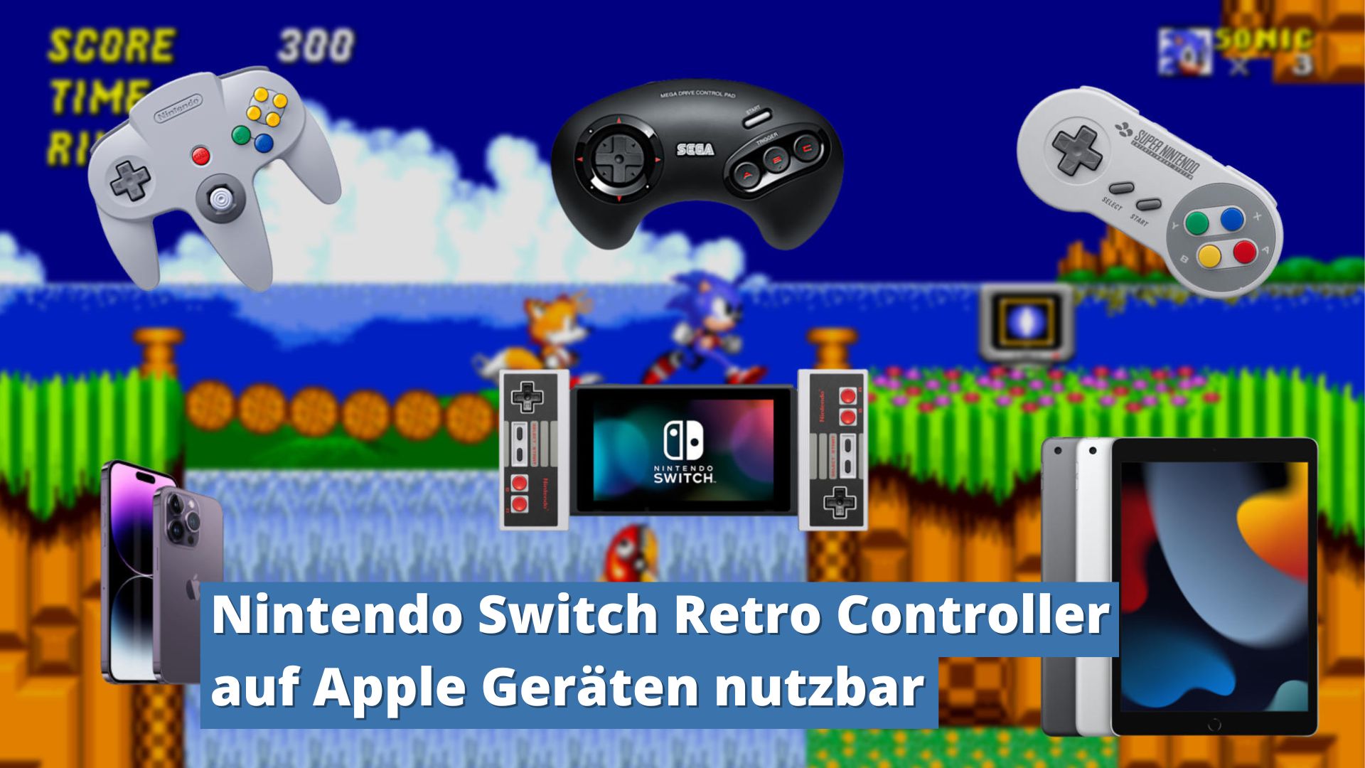 Nintendo Switch-Retro-Controller auf Apple-Geräten nutzbar