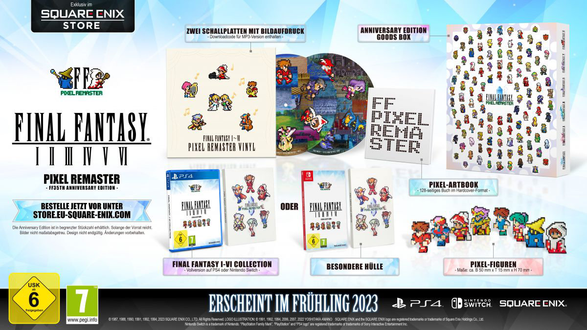 „Final Fantasy Pixel Remaster - FF35th Anniversary Edition“
