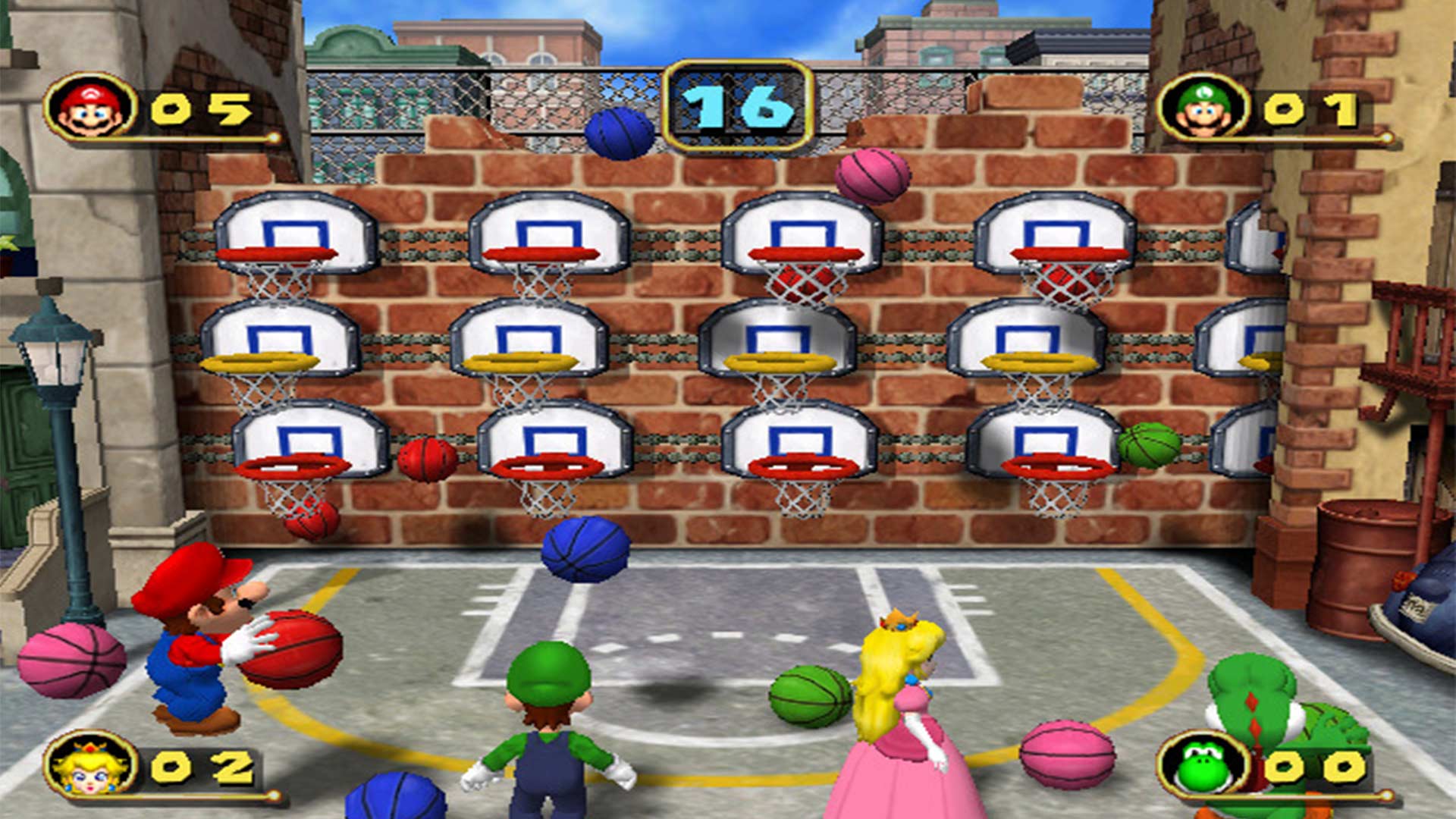 Basketball-Minispiel in Mario Party 4