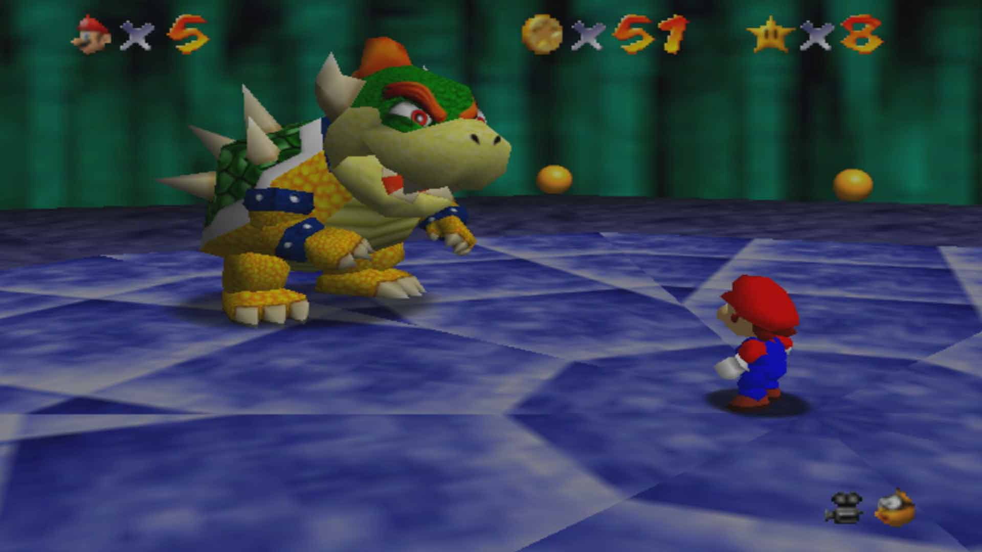 Super Mario 64 mit Bowser