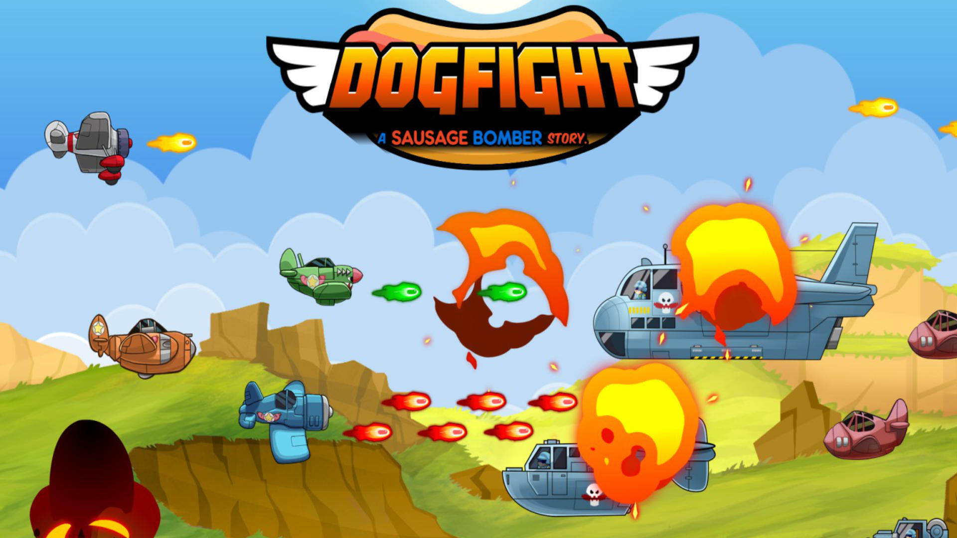 Dogfight A Sausage Bomber Story: Lustige Story trifft auf klassisches Shoot-’em-up