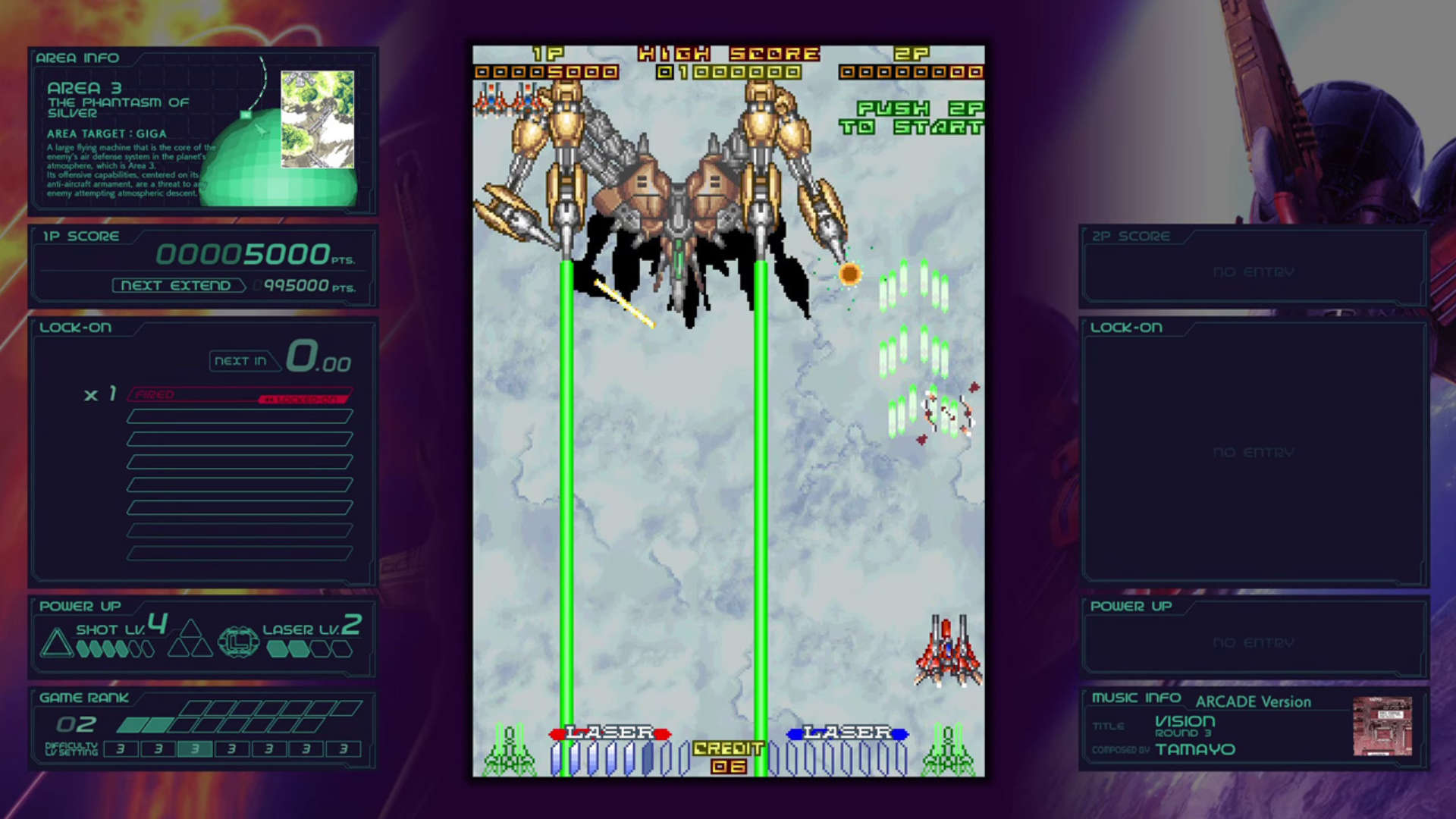 Rayz Arcade Chronology: Bossfight gegen ein Großkampfschiff