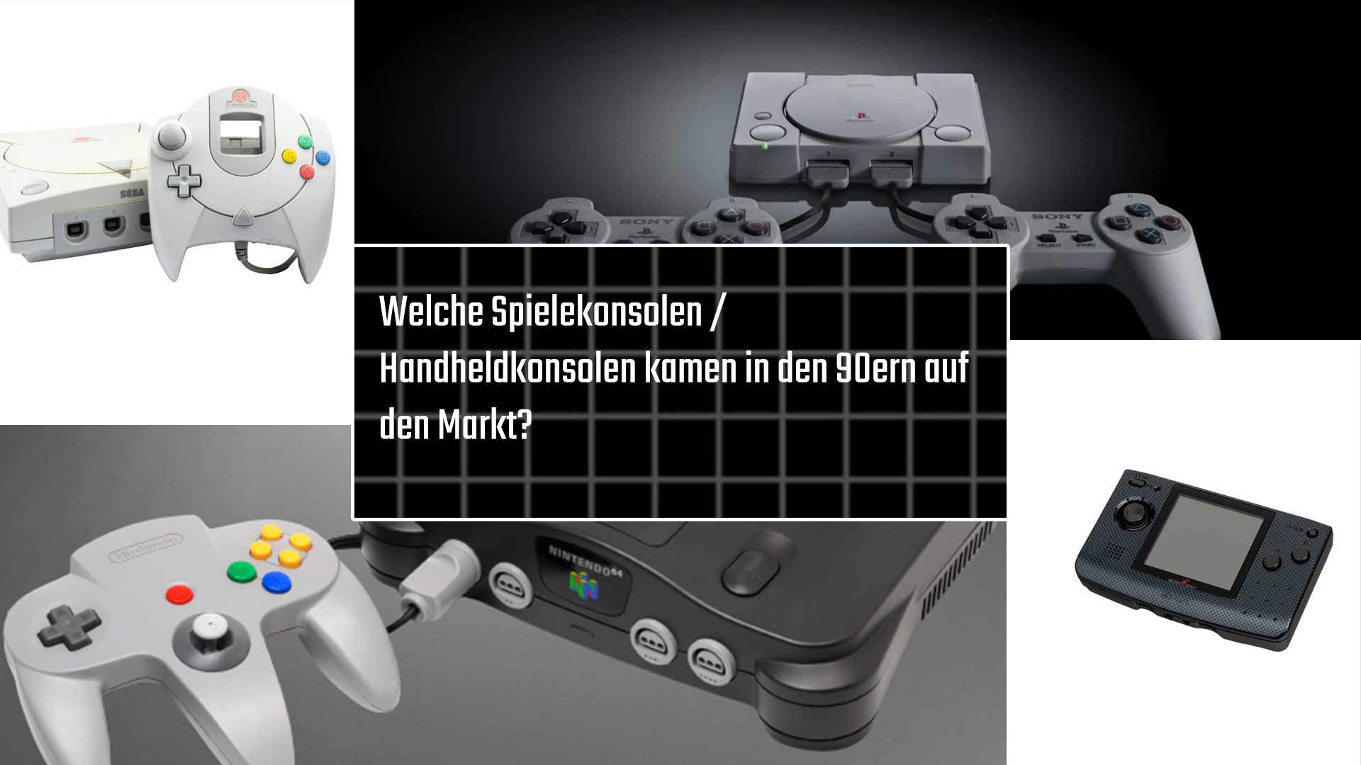 Hardware: Welche Spielekonsolen kamen in den 90ern auf den Markt?