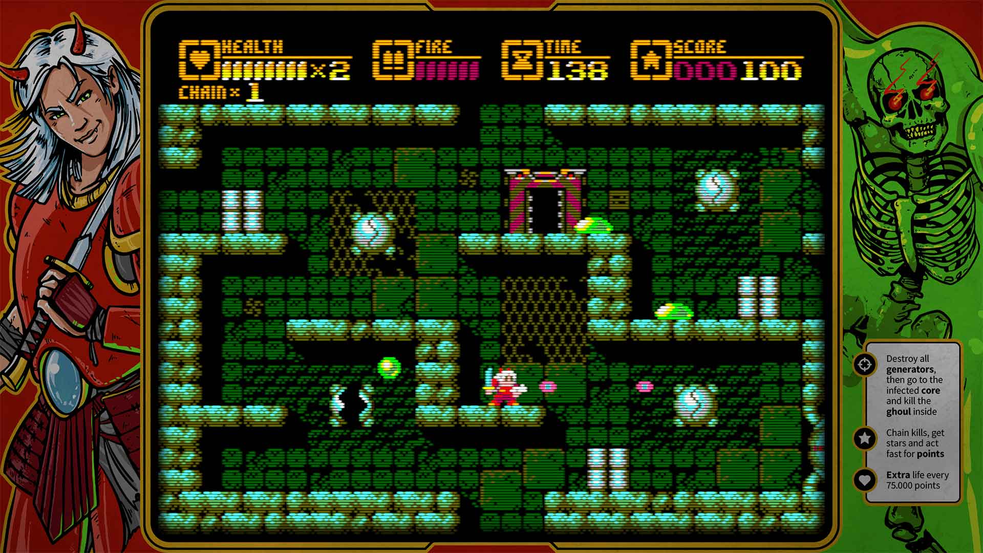 Toxic Tomb: Kostenloser Action-Platformer im Sega-Master-System-Stil