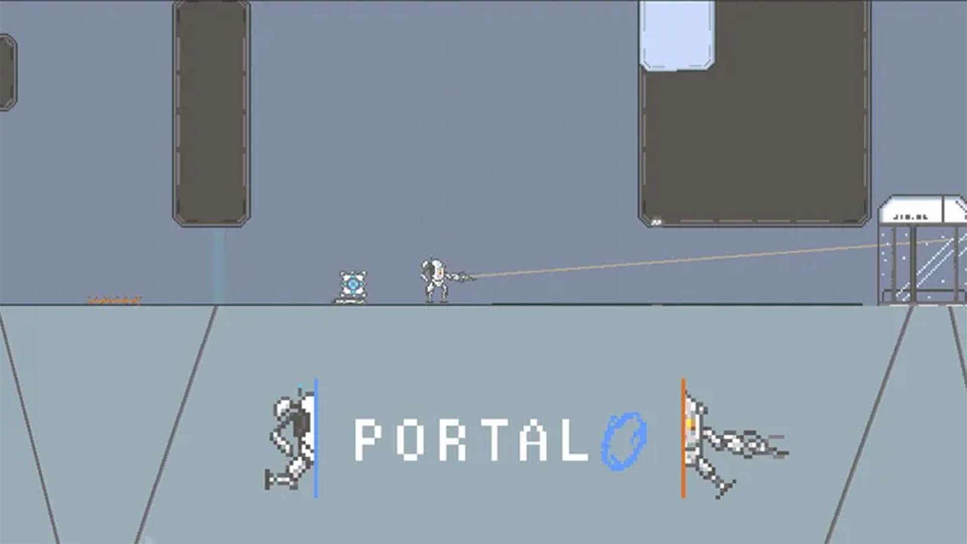 Portal als 16-Bit-Spiel neu erdacht