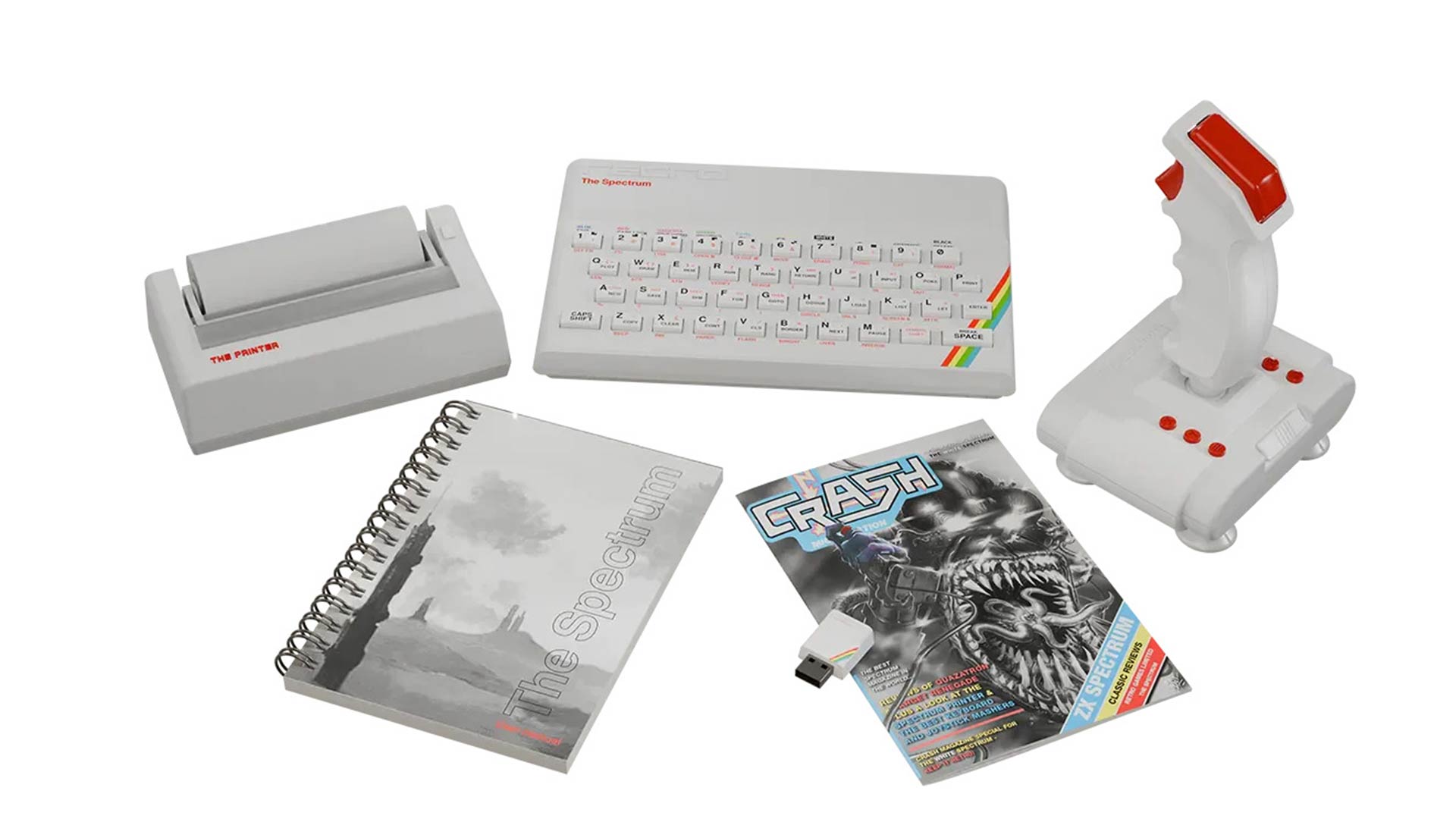 The Spectrum bald in Weiß – inklusive Drucker